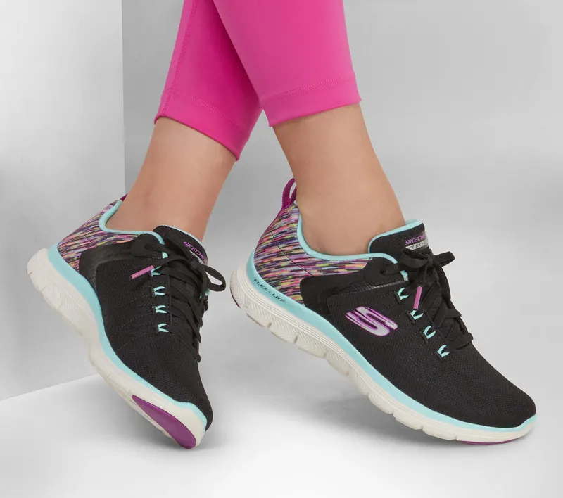 Skechers Flex Appeal 4.0 – Dream Easy – Zwart / Multi (149571-BKMT)