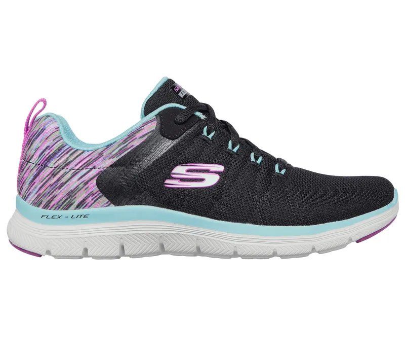 Skechers Flex Appeal 4.0 – Dream Easy – Zwart / Multi (149571-BKMT)