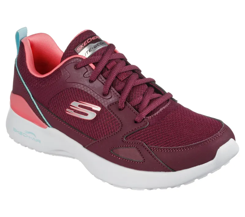Skechers Skech-Air Dynamight – Carefree Way – Bourgondië / Roze (149663-BUPK)