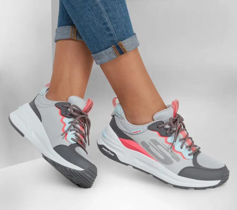 Skechers Global Jogger – Fresh Strike – Grijs / Roze (149770-GYPK)