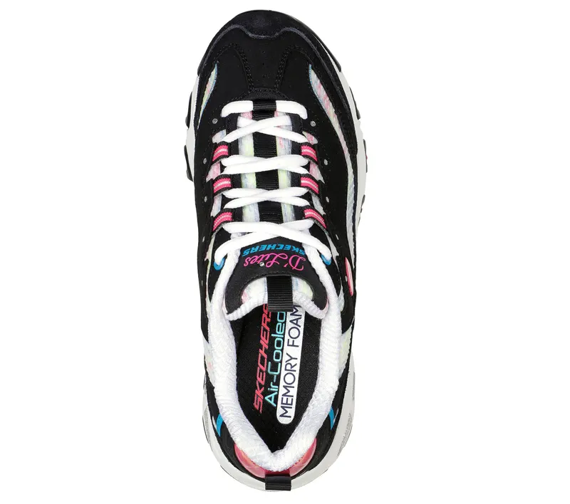 Skechers D’Lites – Sweet Moments – Zwart / Multi (149788-BKMT)