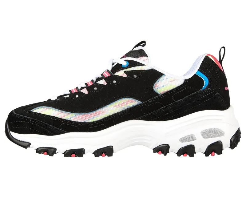 Skechers D’Lites – Sweet Moments – Zwart / Multi (149788-BKMT)