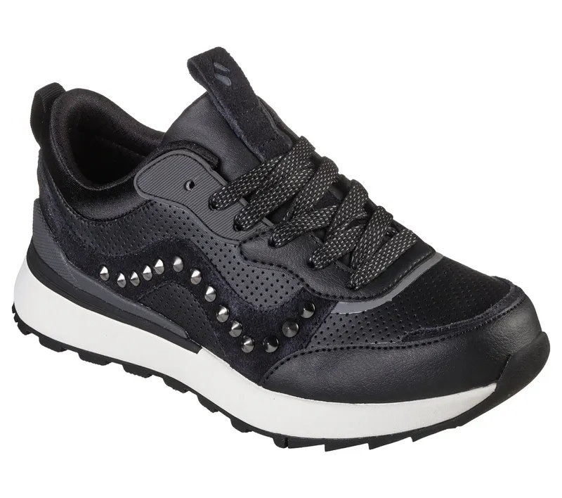 Skechers Sunny Street – Leatherette – Zwart / Grijs (155435-BKGY)