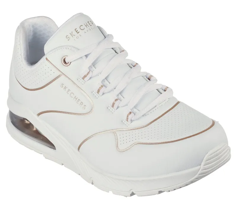 Skechers Uno 2 – Golden Trim – Wit / Goud (155637-WTGD)