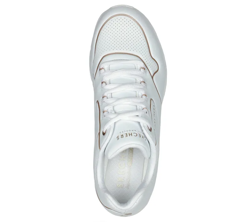 Skechers Uno 2 – Golden Trim – Wit / Goud (155637-WTGD)