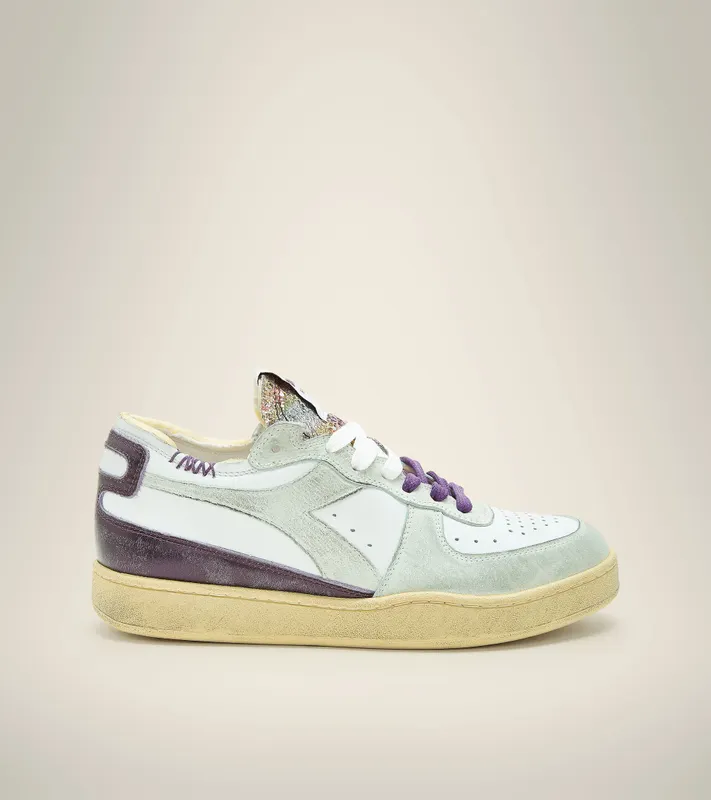 Diadora Mi Basket Row Cut Glitter Dirty Wn White (201.178589_20006)