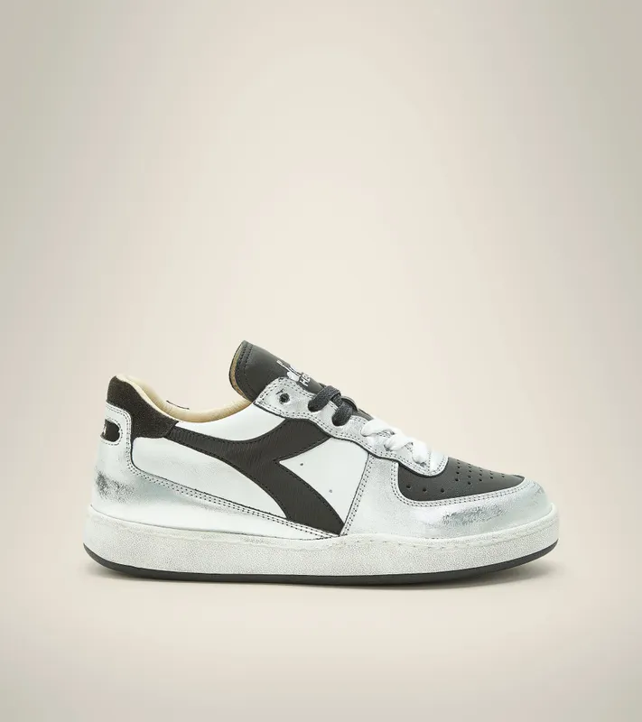 Diadora Mi Basket Low Metallic Dirty White / Black (201.179034_C0351)