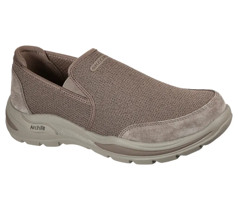 Skechers Relaxed Fit: Arch Fit Motley – Ratel – Licht Bruin (204509-LTBR)
