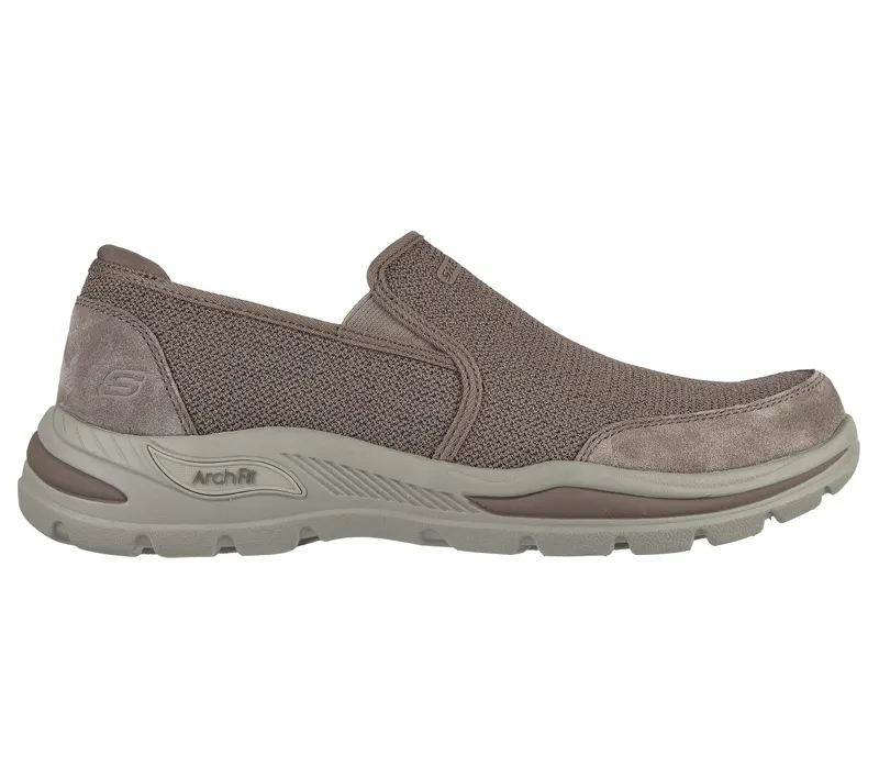 Skechers Relaxed Fit: Arch Fit Motley – Ratel – Licht Bruin (204509-LTBR)
