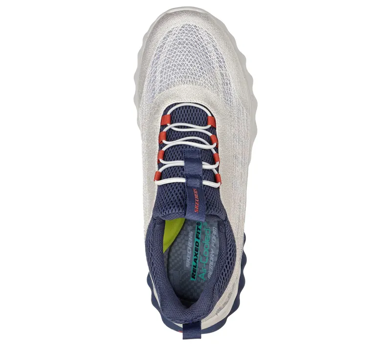 Skechers Relaxed Fit: Voston – Reever – Grijs / Marine (210435-GYNV)