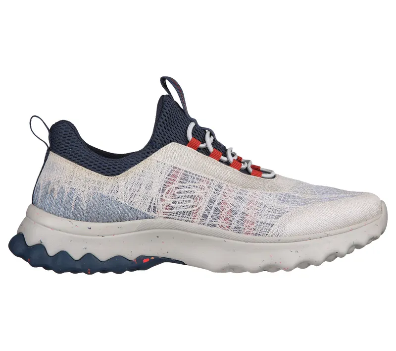 Skechers Relaxed Fit: Voston – Reever – Grijs / Marine (210435-GYNV)