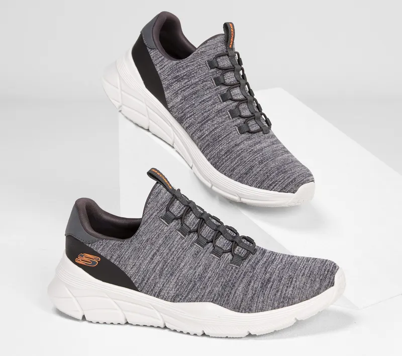 Skechers Relaxed Fit: Equalizer 4.0 – Voltis – Houtskool / Oranje (232063-CCOR)