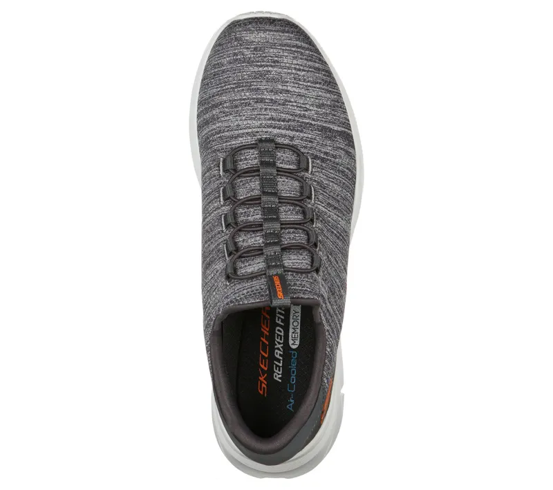 Skechers Relaxed Fit: Equalizer 4.0 – Voltis – Houtskool / Oranje (232063-CCOR)