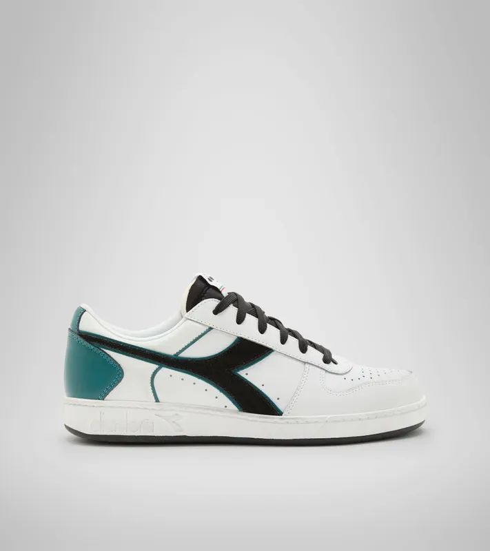 Diadora Magic Basket Low Icona Leather White / Black / Pacific (501.178568_D0108)