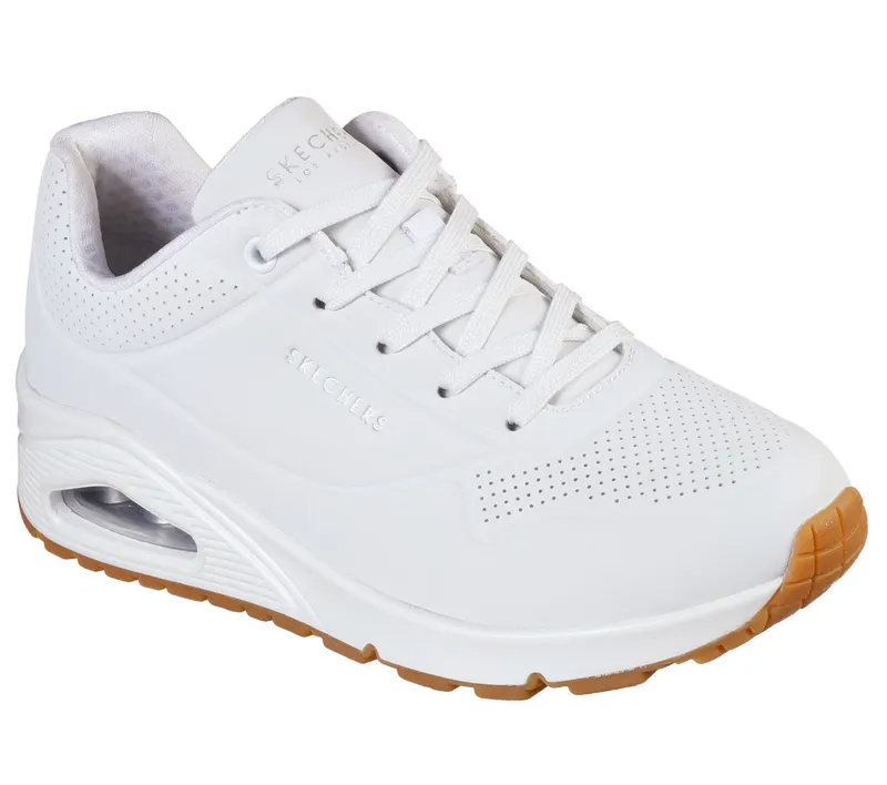 Skechers Uno – Stand on Air – Wit (73690-WHT)