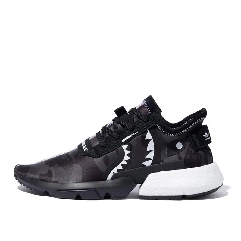 Adidas x BAPE Neighborhood POD S3.1 Black Grey Camo (EE9431)