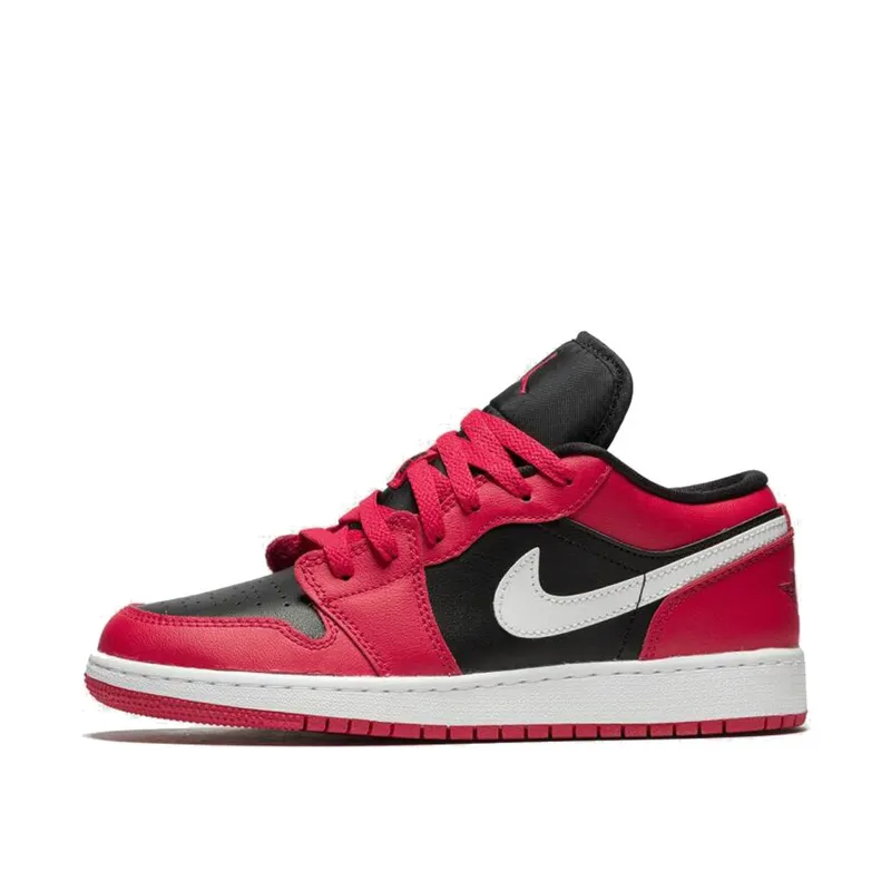 Air Jordan 1 Low Black Very Berry (GS) (553560-061)