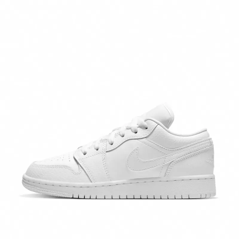 Air Jordan 1 Low White (GS) (553560-130)