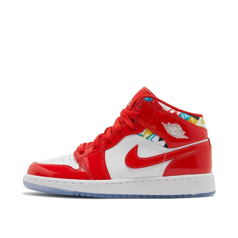 Air Jordan 1 Mid SE Barcelona Sweater (GS) (DC7248-600)