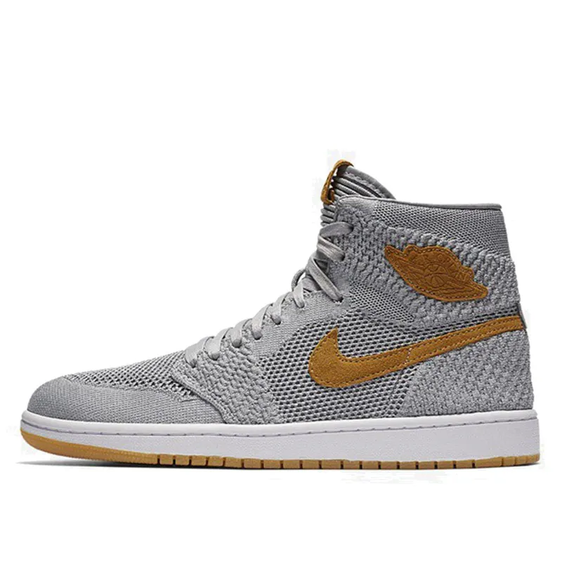 Air Jordan 1 Retro High Flyknit Wolf Grey (919704-025)