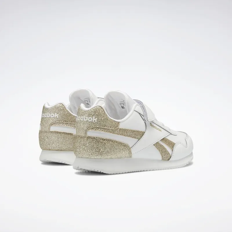 Reebok Royal Classic Jog 3 Schoenen Cloud White / Cloud White / Gold Metallic