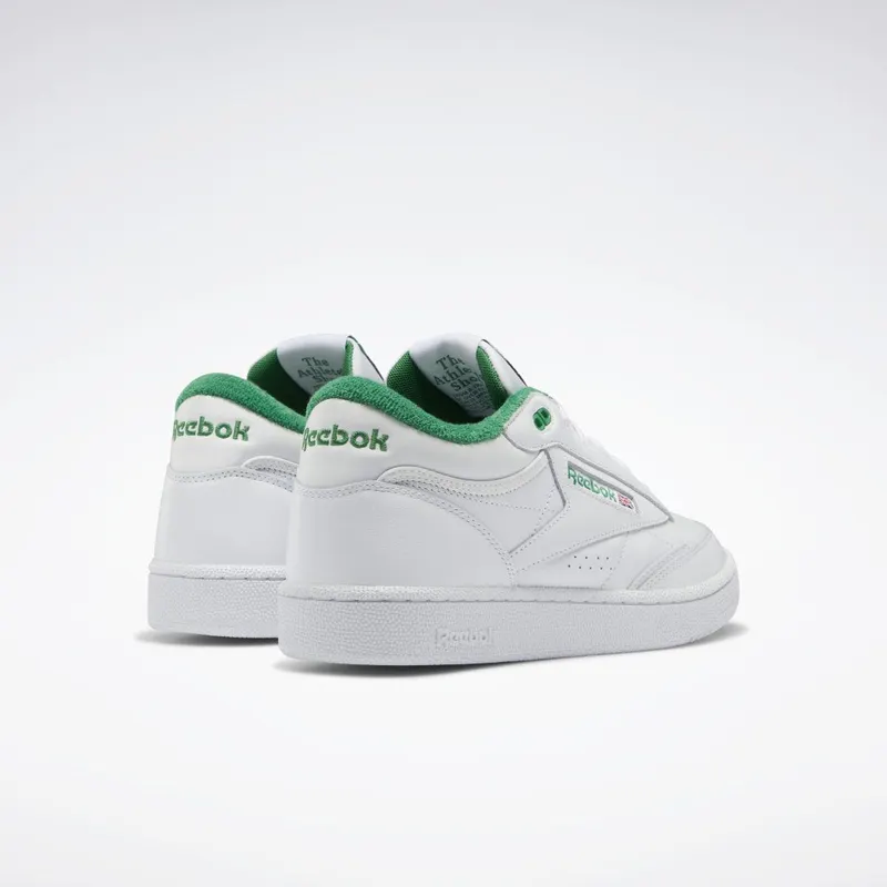 Reebok Club C Mid II Schoenen Cloud White / Cloud White / Glen Green