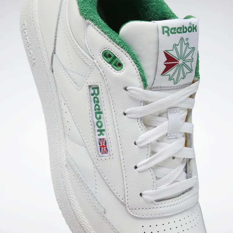 Reebok Club C Mid II Schoenen Cloud White / Cloud White / Glen Green