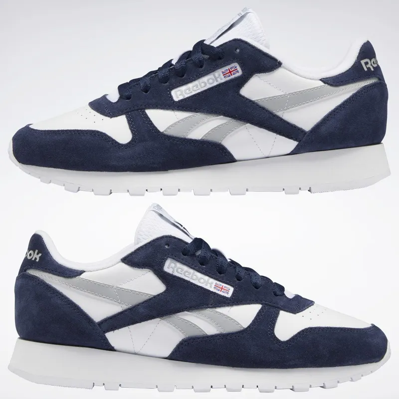 Reebok Classic Leather Schoenen Vector Navy / Cloud White / Pure Grey 3