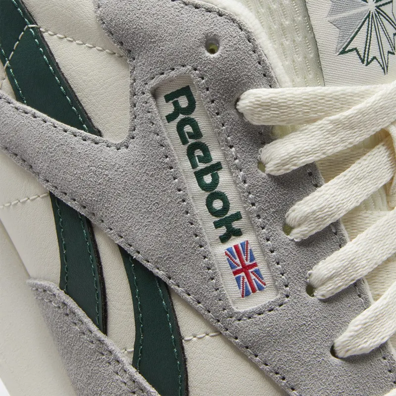 Reebok Classic Leather Schoenen Pure Grey 3 / Dark Green / Chalk