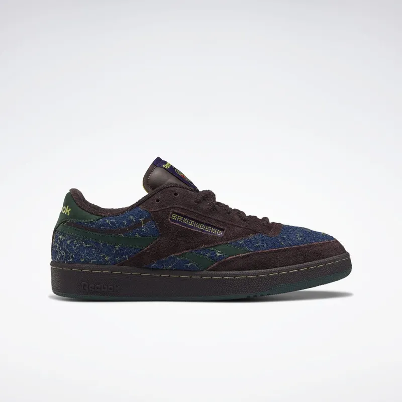 Reebok Braindead Club C Revenge Schoenen Purple Abyss / Dark Forest / Batik Blue