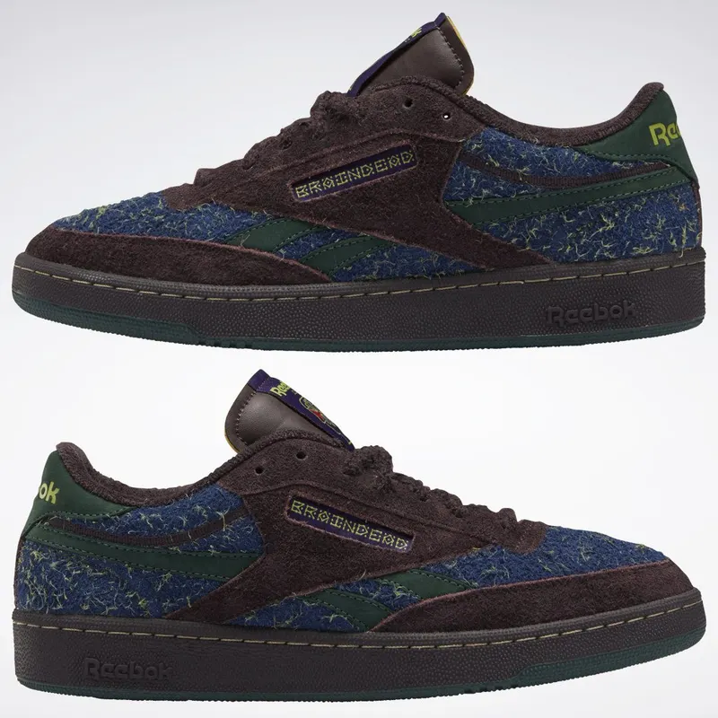 Reebok Braindead Club C Revenge Schoenen Purple Abyss / Dark Forest / Batik Blue