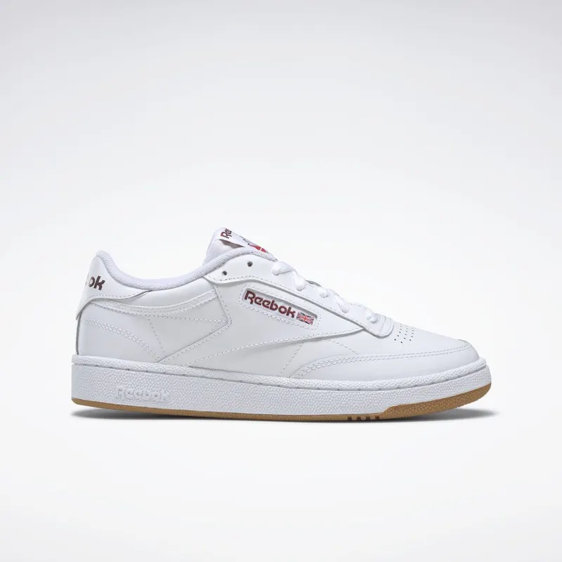 Reebok Club C 85 Schoenen Cloud White / Classic Burgundy / Reebok Lee 3