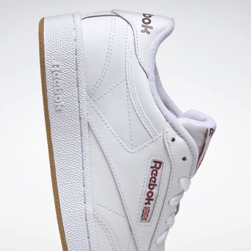 Reebok Club C 85 Schoenen Cloud White / Classic Burgundy / Reebok Lee 3
