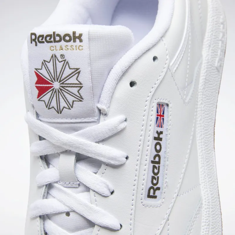 Reebok Club C 85 Schoenen Cloud White / Army Green / Reebok Lee 3