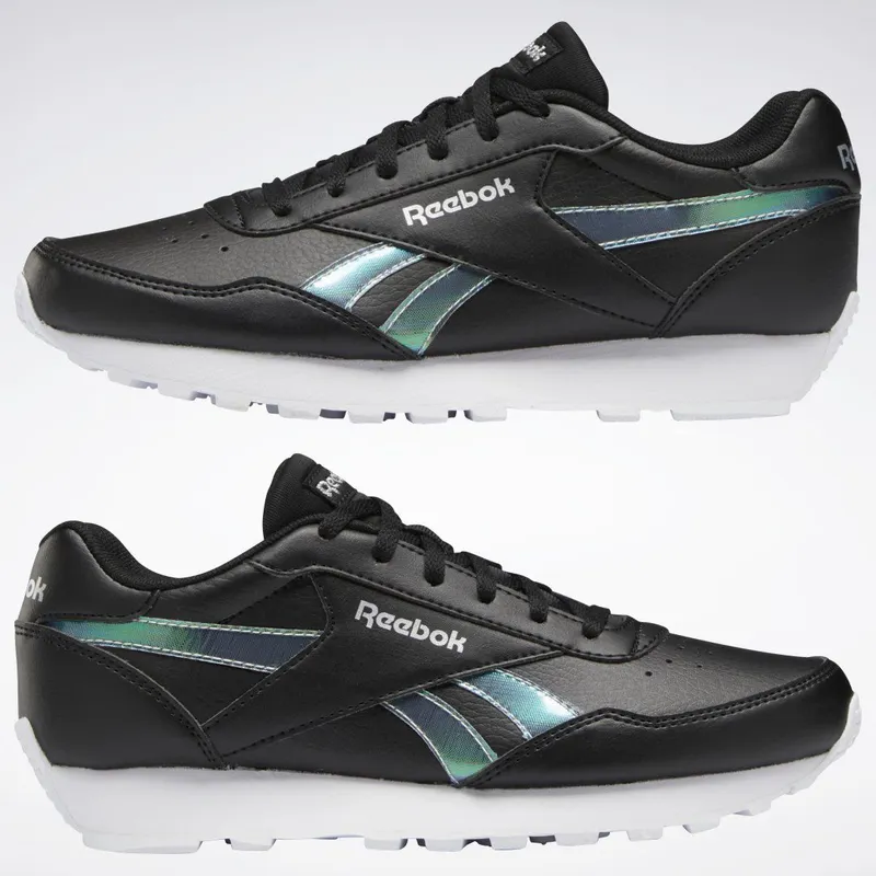 Reebok Rewind Run Schoenen Black / White / Silver Metallic