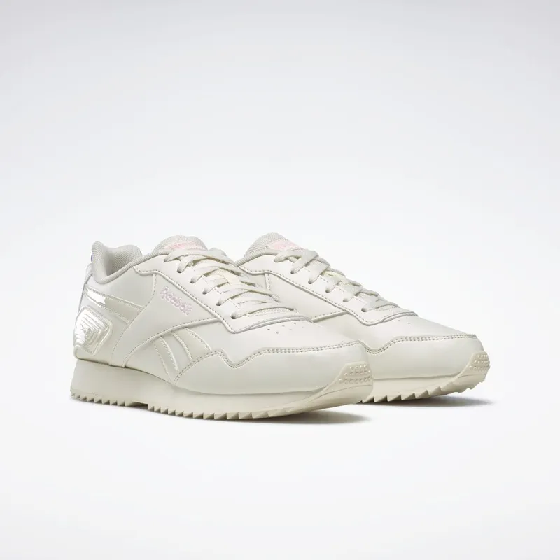 Reebok Royal Glide Ripple Clip Schoenen Classic White / Pink Glow / Classic White