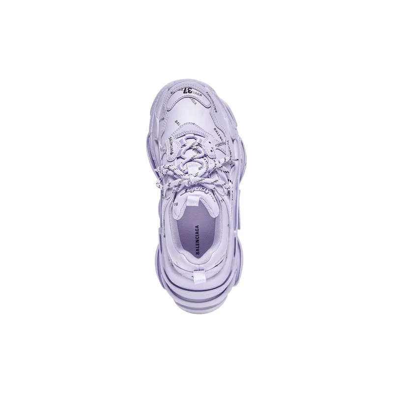 Balenciaga Triple S Trainers Allover Logo Lilac (524039W2FA15510)