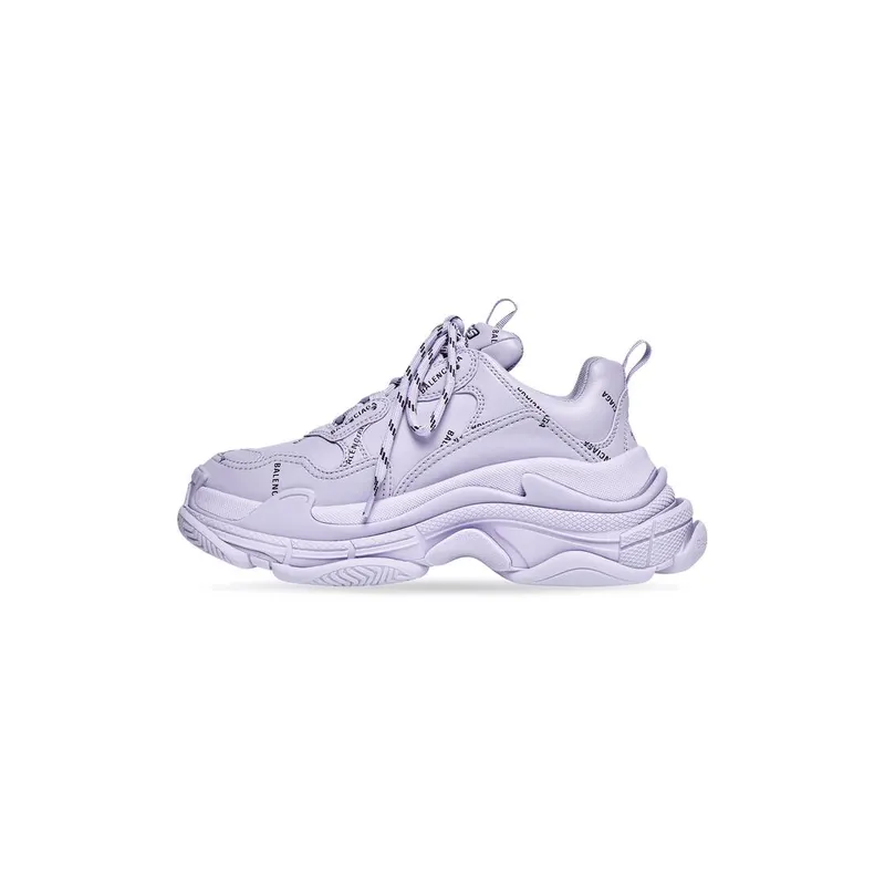 Balenciaga Triple S Trainers Allover Logo Lilac (524039W2FA15510)