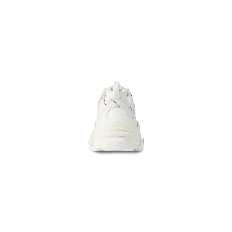Balenciaga Triple S Trainers Allover Logo White / Black (524039W2FA19010)