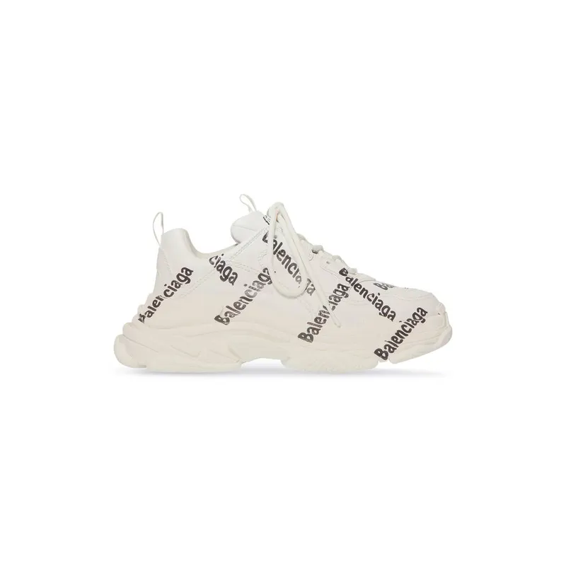 Balenciaga Triple S Logotype Trainers White (524039W2FAB9010)