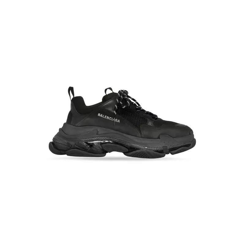 Balenciaga Triple S Trainers Clear Sole Black (541624W2FB11000)