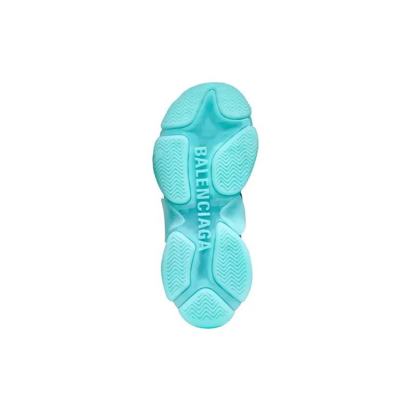 Balenciaga Triple S Clear Sole Trainers Turquoise (541624W2GA14590)