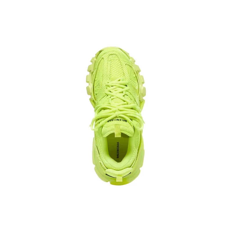 Balenciaga Track Trainers In Full Mesh Fluo Yellow (542023W3RD27510)