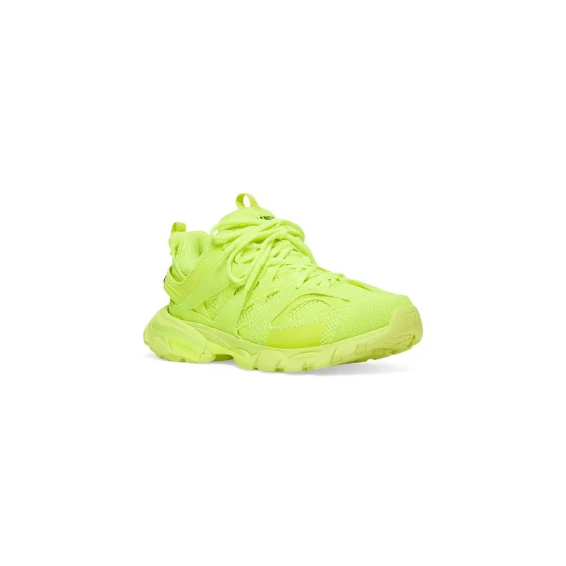 Balenciaga Track Trainers In Full Mesh Fluo Yellow (542023W3RD27510)