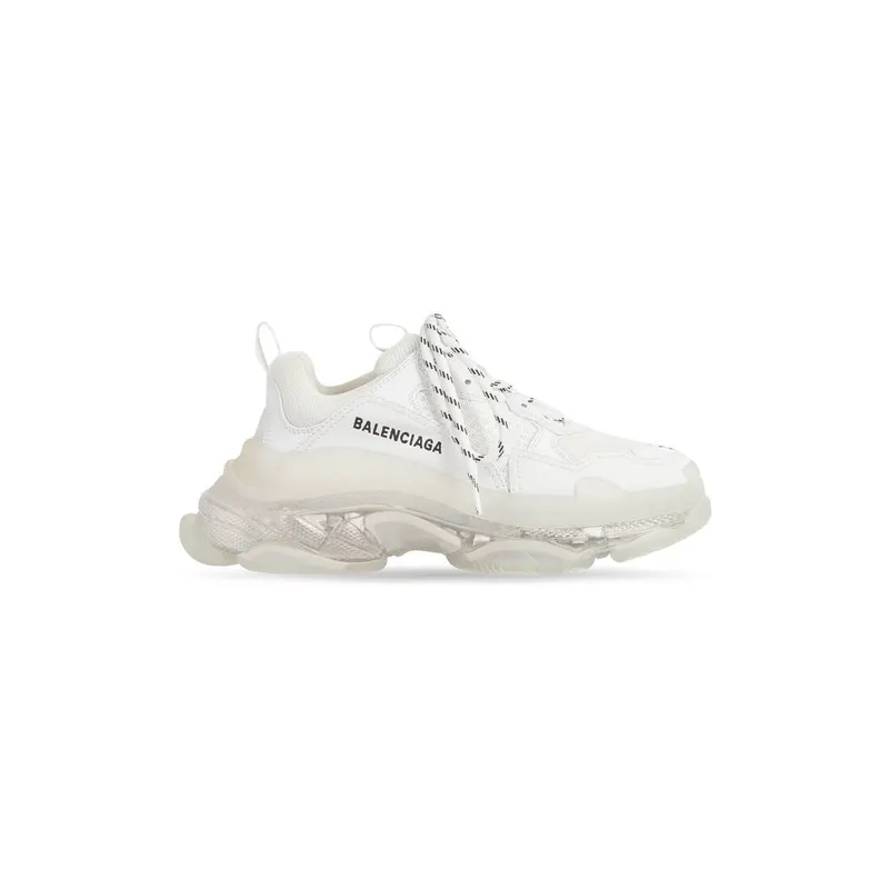 Balenciaga Triple S Trainers Clear Sole White (544351W2FB19000)