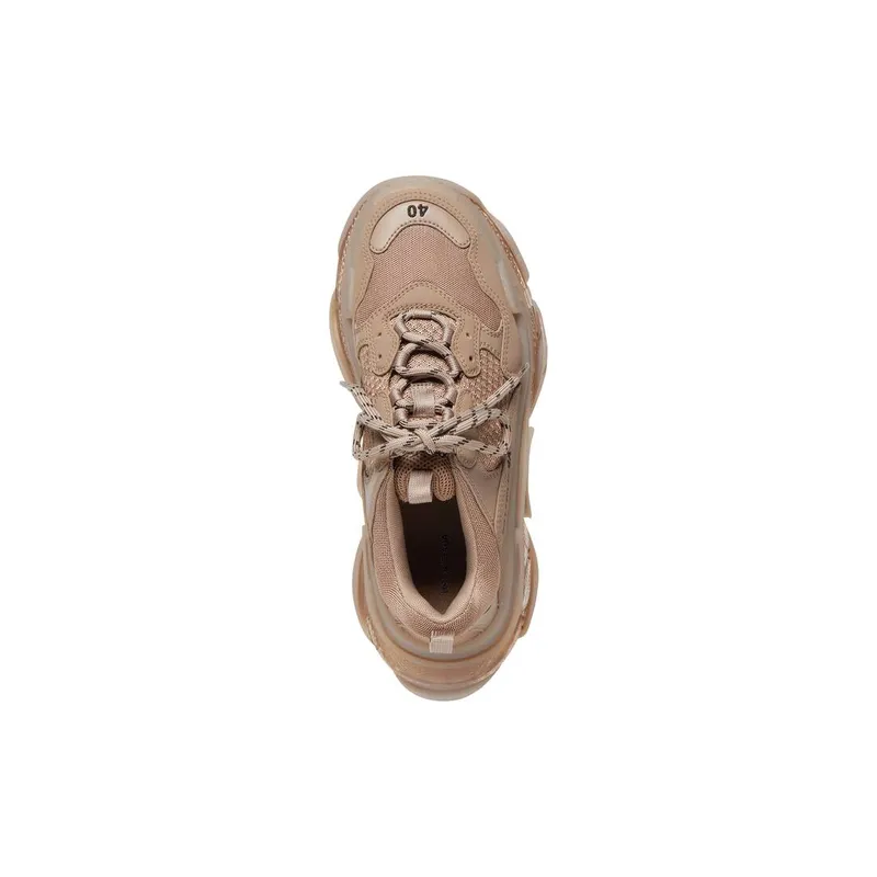 Balenciaga Triple S Clear Sole Trainers Brown (544351W2GA12510)