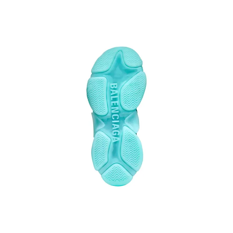 Balenciaga Triple S Clear Sole Trainers Turquoise (544351W2GA14590)