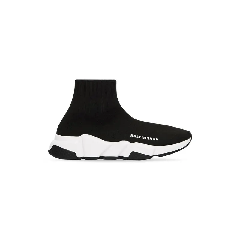 Balenciaga Speed Recycled Knit Trainers Black / White (587280W2DBQ1015)