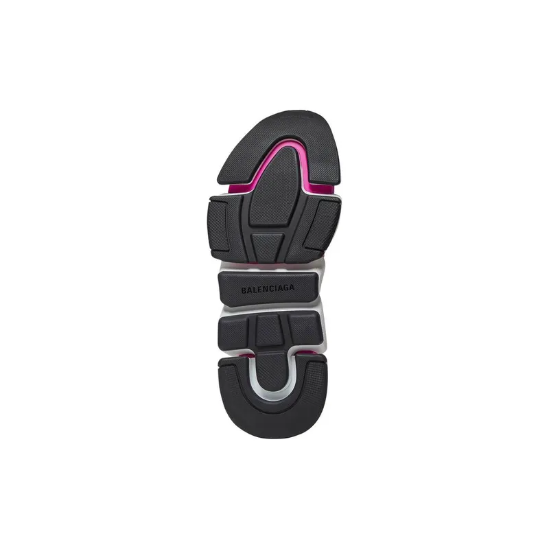 Balenciaga Speed 2.0 Recycled Knit Trainers With Bicolor Sole Dark Pink (617196W2DB25395)