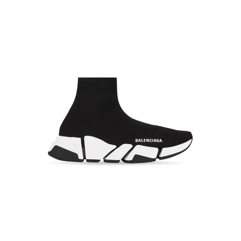 Balenciaga Speed 2.0 Recycled Knit Trainers Black / White (617239W2DB21015)